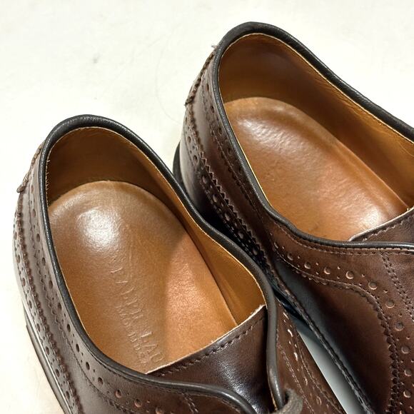 VERY GOOD Ralph Lauren x Allen Edmonds Sanderson Burnished Wingtip Made USA 10.5 main image 14